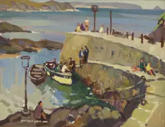 Donald McIntyre, Untitled, oil on canvas board 41 x 51cm Exhibited: Society of Marine Artists