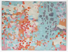 Untitled by William Chard, William Chard (b1923) 'Fizzy flotsam' oil on board 82 x 119cm ., sold Oct 2020