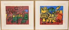 Tribu II by Guillaume Cornelis "Corneille" van Beverloo, Lithograph in color, artist proof, offered Sep 2026