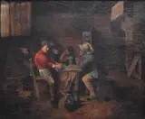Adriaen Brouwer, The Card Players, Oil on canvas