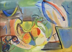 Hans Hofmann, Untitled Composition, Oil on paper laid on board