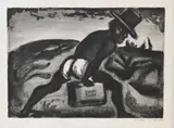 Georges Rouault, Le Noir Libere, Aquatint etching from The Reincarnations of Pere Ubu