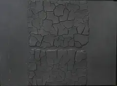 Alberto Burri, Untitled (Cretto), 1976, Acrylic on wood