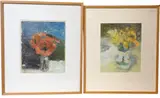 Flowers in a Quimper Pitcher by David Fertig, 1986, Oil on paper, offered May 2026