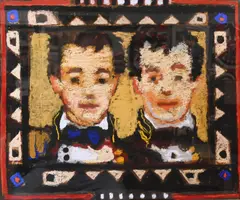 David Fertig, Brothers, 1993, Pastel on paper