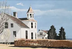 White House, Chatham, Cape Cod by John Austin, Tempera on board Label on verso, artist's name and title, offered May 2026