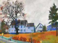 Gregory Street House by David Allen Dunlop, Oil on paper, offered May 2026
