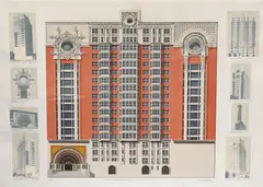 Richard Haas, Homage to the Chicago School, 1983, Silkscreen in colors