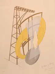 Alice Aycock, The Glance of Eternity, 1983, Screenprint, artist proof