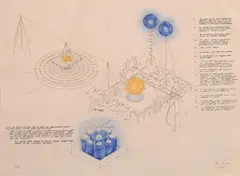 Alice Aycock, How to Catch and Manufacture Ghosts-Collected Ghost Stories from the Workhouse, 1981, Screenprint