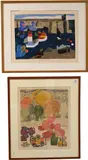 Ruth Kerkovius, Four Boats and a Butterfly, 1974, Lithograph