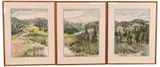 Alaskan Iris by Laura J. Eden, circa 1980, Watercolor on paper triptych Each, offered Mar 2026