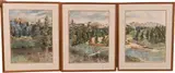 Tundra Flats by Laura J. Eden, circa 1980, Watercolor on paper triptych Each, offered Mar 2026