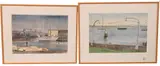 Seascapes "Ketch at the Dauntless Yard, Essex, Connecticut" by Jessie Hull Mayer, Watercolor on paper, offered Mar 2026