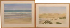 Elinore Schnurr, Pismo Beach, 1987, Watercolor on paper