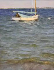Rock Gently by Susan Jositas, Oil on board, offered Mar 2026