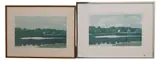 Nicolette Jelen, Landscape with a House by the River, 1980, Aquatint etchings