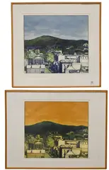 Bellefonte Courthouse by Linda Plotkin, Aquatint etching, A.P, offered Mar 2026