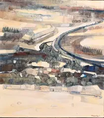 Margit Beck, Transition, Oil on canvas