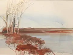 November Marsh by Barbara L. Green, 1978, Watercolor on paper, offered Mar 2026