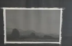 Sylvia Plimack Mangold, View of Schunnemunk Mountain, 1980, Lithograph with hand coloring