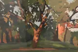 Big Tree by Jane Fisher, 1985, Oil on paper, offered Mar 2026