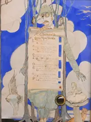 Gladys M Black, Glaucopis, Watercolor, mixed media on paper