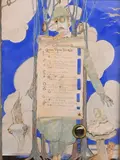 Gladys M Black, Glaucopis, Watercolor, mixed media on paper
