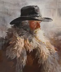 Friend Russ by Joseph Stephen Bohler, Watercolor on paper, offered Feb 2026