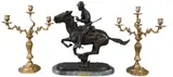 Trooper of the Plains by Frederic Remington, Bronze on marble base, offered Feb 2026