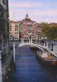 Frederick A. Brosen, Venice Canal VI, 1995, Watercolor on paper