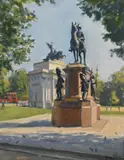 Julian Barrow, Duke of Wellington, Hyde Park Corner, Oil on canvas