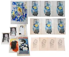 Abraham Rattner, to include "Kennedy Galleries Feb.11th to March 8th, 1970", 1970, Lithograph poster Pencil