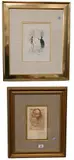 Portrait of Shakespeare by Salvador Dalí, Etching in sepia tint, artist proof, offered Feb 2026