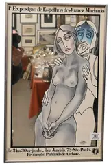 Juarez Machado, Exhibition of Mirrors, 1976, Mixed media, mirror advertisement poster