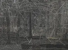 Alan Turner, Black and White Forest, 1978, Lithograph