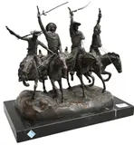 Coming Through the Rye by Frederic Remington, Bronze sculpture, offered Jan 2026
