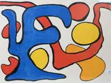 Alexander Calder, Untitled (Amorphous Shapes), Lithograph