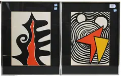 Interior Flame by Alexander Calder, Screenprint on wove paper, offered Jan 2026