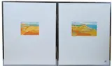 Distant Lakes by Reynard Milici, 1980, Pastel on paper, offered Jan 2026