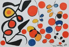 Spring Carnival by Alexander Calder, lithograph in colors, 1969, offered Jan 2026