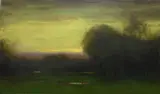 Dennis Sheehan, Dusk in the Valley, Oil on canvas