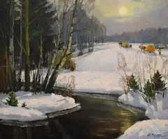 Winter Stream by Mark Kremer, 2004, Oil on canvas, offered Jan 2026