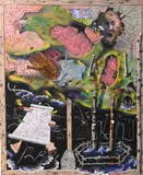 Gerry Bergstein, The Secret Life of Belly and Bone, 1985, Mixed media oil on canvas