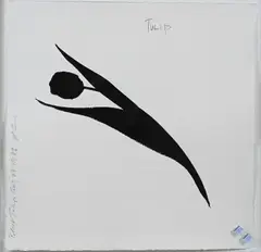 Donald Keith Sultan, Black Tulip, 1986, Ink on paper