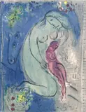 Marc Chagall, Quai aux Fleurs, 1954, Lithograph in color on Arches paper