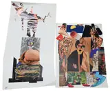 Erotic Nude by Ardeshir Mohasses, Collage with Bull Mixed media cut paper collage, offered Jan 2026