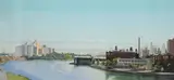 Richard Chiriani, View from the Triboro Bridge, 1985, Silkscreen
