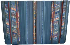 Robert Quijada, Blue Construction No.1, 1982, Mixed media, fabric, oil on canvas
