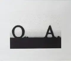 Ed Ruscha, Question & Answer, from Etc.; If; South; Question & Answer (Engberg 210), 1991, Lithograph on Rives BFK paper